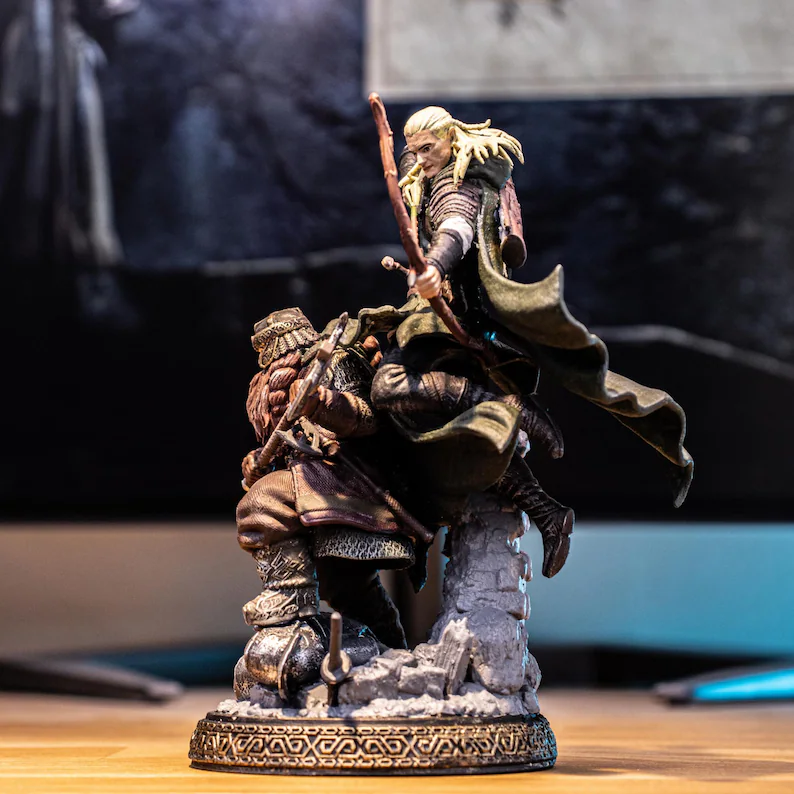 فیگور Diorama Gimli و Legolas از فیلم The Lord of the Rings - تصویر 1
